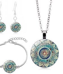 cheap -Women's necklace Vintage Outdoor Flower Jewelry Sets