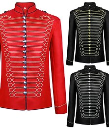 levne -Retro Rokoko Středověké Kabát Vojenská uniforma Cirkusová bunda Princ Aristokrat Maškarní kostým Pánské Plesová maškaráda Párty Karneval v Benátkách Dospělé Kabát