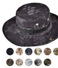 abordables -gorra táctica del ejército de camuflaje para hombres y mujeres sombrero boonie militar sombrero para el sol sombrero de pesca gorra de ala ancha al aire libre protección uv transpirable secado rápido sombrero que absorbe el sudor para la caza pesca escala