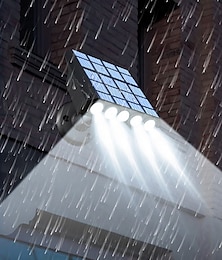 رخيصةأون -ضوء الفيضانات الشمسية الذكية 4led ضوء الشرفة في الهواء الطلق ضوء الشارع لحديقة فناء درج خطوة سياج الإضاءة الزخرفية