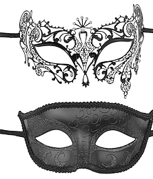 cheap -Couple's Venetian Masks Set Masquerade Ball Mask Carnival Mardi Gras Prom Mask Masquerade Party Masks