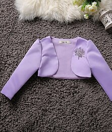economico -Da ragazza 3D Liscio Cappotto Mantello Mantello Manica lunga Estate Primavera Attivo Adorabile Poliestere Bambino 2-12 anni Formale Feste Taglia piccola
