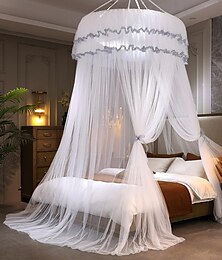 abordables -intérieur princesse top moustiquaire lit auvents rideaux de lit, taille universelle, facile à installer, adapté aux enfants étudiants couples