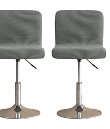 Недорогие -2 шт. стрейч-чехол для барного стула, чехол для стула для паба, квадратный поворотный чехол для стула для столовой, чехлы для кафе, нескользящие, с эластичным дном