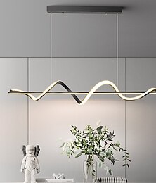 voordelige -100 cm hanglamp led metalen artistieke stijl moderne restaurant lamp nordic stijl creatief ontwerp spiraal kroonluchter