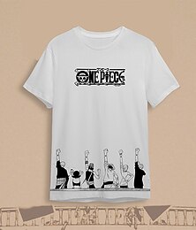 abordables -One Piece · Deux ans après la version Monkey D.Luffy Manches Ajustées Dessin Animé Manga Animé 3D Harajuku Art graphique Kawaii Pour Couple Homme Femme Adulte Rentrée scolaire Impression 3D
