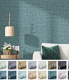 economico -carta da parati autoadesiva tinta unita tessuti per pareti non tessuti per la decorazione domestica materiale impermeabile decorazioni per la casa 53x300cm