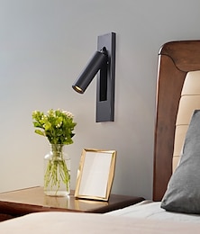 abordables -Foco de estilo nórdico, luz led de pared para interiores, luces de pared de metal para sala de estar y dormitorio, 110-240 v, 3 w