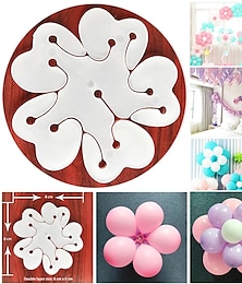 olcso -15db virág lufi dekorációs kiegészítők szilvacsipesz praktikus születésnapi esküvői buli műanyag klip globos léggömb