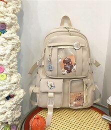 お買い得  -バックパック スクールバックパック 女の子用 猫柄バックパック 大容量 子供用バックパック かわいい 美的 バックパック 新学期ギフト