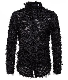 preiswerte -Punk & Gothic Steampunk Bluse / Hemd Prinz Federn Herren Halloween Karneval Maskerade Leistung Veranstaltung / Fest Erwachsene Hemd Ganzjahres