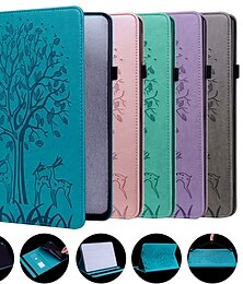 economico -Tavoletta Custodie cover Per Samsung Galaxy Tab S8 11'' S7 11'' S6 Lite A8 10.5'' A7 A 8.0" 2022 2020 2019 Con supporto Con chiusura magnetica Portamatite Fiore decorativo TPU pelle sintetica