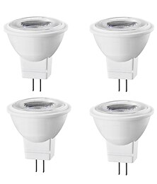 billiga -4st mr11 gu4.0 bi-pin led glödlampa 3w spotlights 300lm för landskapsljus infällt spårljus 30w halogen motsvarande ac/dc12v