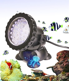 abordables -Lumières de piscine d'étang 4/6/8 w lumières sous-marines étanches télécommandées décoratives changeant de couleur 12v adaptées aux vases & aquariums 36 perles led 1pc