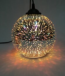 billiga -20 cm taklampa led enkel design 3d taklampa glas modern stil galvaniserad 220-240v