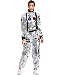 olcso -Férfi Női Űrhajós Szerepjáték Jelmezek Kompatibilitás Álarcos mulatság Felnőttek Akrobatatrikó / Egyrészes