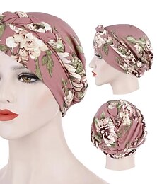 olcso -Cotton Print Muslim Turban Scarf For Women Islamic Inner Hijab Caps Arab Wrap Head Scarves Femme Musulman Turbante Mujer