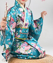 ieftine -Fete Yukata Halat Kimono Tradițional japonez Mascaradă Pentru copii Haina Kimono Petrecere