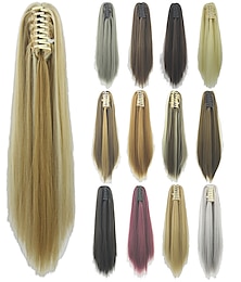 abordables -15 couleurs en option queue de cheval longue cheveux raides extensions de cheveux de style européen et américain perruques