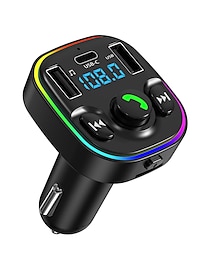 billiga -FM-sändare Bluetooth-set för bilen Bilhandsfree Blåtand Kortslutningsskydd Flerutgång Kortläsare Högtalare Bilar
