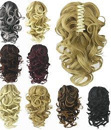 abordables -Postiche Queue-de-cheval Homme / Classique / Faciliter l'habillage Cheveux Naturel Rémy Pièce de cheveux Extension des cheveux Bouclé Moyen Vacances / Tenue de soirée / Fête / Soirée