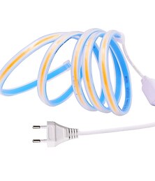abordables -10m 32.8ft led néon corde bande lumineuse ip67 étanche cob ac 220v 300leds haute densité fob flexible ra90 3000k 4000k 6000k