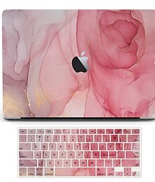 billige -MacBook Etui Kompatibel med Macbook Air Pro 13.3 14 16.0 Tommer Hårdt Plast Marmor