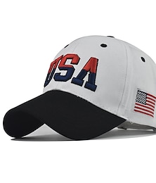cheap -1pcs High Quality American Flag Cotton Baseball Cap For Men Embroidery USA Snapback Hat for Men&Women Fashion Trucker Hat