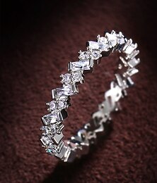 voordelige -Ring Feest Klassiek Zilver Koper Eenvoudig Elegant 1 stuk / Dames