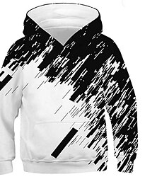 cheap -Boys 3D Graphic Geometric Hoodie Long Sleeve 3D Print Spring Fall Active Sports Fashion Polyester Kids 3-12 Years Outdoor Daily Indoor Regular Fit