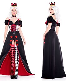 halpa -Satuteema Punainen kuningatar Ilkeä kuningatar Cosplay-Asut Loma mekko Makea Elokuva-cosplay for Naisten Aikuisten Naamiaiset