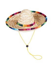 ieftine -îmbrăcăminte pentru animale de companie- pălărie sombrero câine costum de câine amuzant haine chihuahua decorațiuni pentru petrecerea de vară mexicană costume de halloween pentru câine