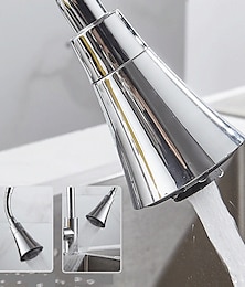 abordables -Grifo de agua universal para cocina, presión ajustable, cabezal de grifo giratorio de 360 grados, adaptador de boquilla para grifo de ducha ahorrador de agua