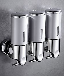 abordables -Distributeur de Savon Frais / Nouveau design Moderne Acier inox + ABS 1 pc Montage mural