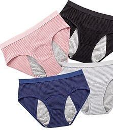 baratos -Cuecas menstruais à prova de vazamento de algodão hipster calcinha menstrual feminina fluxo pesado primeiro período kit inicial