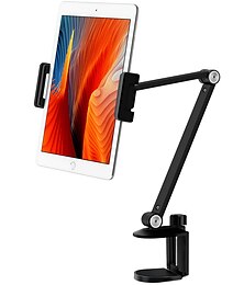 voordelige -Adjustable Metal Tablet Stand Aluminum Alloy Arm iPad Mount Holder for Bed or Desk Overhead Compatible for iPad Air Pro Mini Surface Pro Stand iPhone Android Tablet Kindle