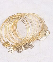 voordelige -Buikdans Dansaccessoires Armbanden Koperen munten Pure Kleur Gesplitst Dames Opleiding Prestatie Metaal