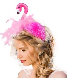 abordables -Décorations de couvre-chef de carnaval, bandeaux de cheveux flamant rose, fêtes d'anniversaire, couvre-chef pour enfants, accessoires de performance cosplay