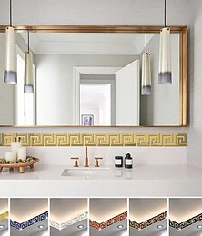 voordelige -cool wallpapers golfgeleiderlijnbehang muurschildering grens peel and stick zelfklevend vinyl moderne muursticker voor kamer 10cm(4'')x10cm(4'')x10pcs