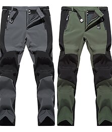 voordelige -Voor heren Wandelbroek Fleece gevoerde broek Softshell broek Winter Buiten Thermisch Warm Winddicht Ademend Waterbestendig Broeken / Regenbroek / Overbroek Kleding Onderlichaam Elastische taille