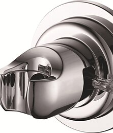 preiswerte -Duschkopfhalter mit Saugnapf, selbstklebend, Handbrausehalter mit Saugnapf, abnehmbare Wandhalterung für Badezimmer, Nickel gebürstet