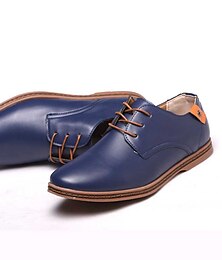 cheap -Casual Round Toe Shoesmen Men's Work Shoes Single Shoes 38-48 Size Men's Leather Shoes Cross-Border E-Commerce