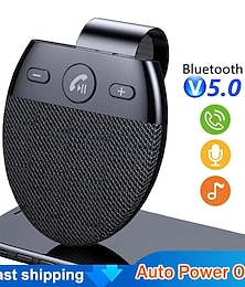 billige -SP11 Bluetooth-bilsæt Solbeskyttelsesstil Bil håndfri Bluetooth Højtaler mp3 Holdbar Bil