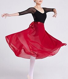 halpa -Breathable Ballet Skirts Bandage Women‘s Training Performance High Chiffon