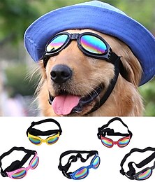 Недорогие -солнцезащитные очки для собак очки для собак, ультрафиолетовые очки для щенков с регулируемым ремешком, противотуманные очки & ветрозащитные складные солнцезащитные очки для мелких и средних собак