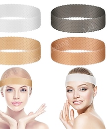 cheap -Silicone Wig Headband Transparent Silicone Wig Hair Bands Non-Slip Silicone Headband with Wig Net Cap and Edge Brush for Women Unisex