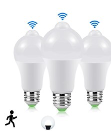 economico -4pcs 9w e27 led night light bulb lampada con sensore di movimento sensore di rilevamento del movimento pir a60 a19 220v