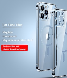 رخيصةأون -حافظة هاتف لجهاز iPhone 16 iPhone 15 Pro Max Plus iPhone 14 13 12 Pro Max Mini مع دعم Magsafe شحن لاسلكي مضاد للصدمات معدني
