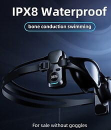 cheap -Sonar IPX8 Waterproof Bone Conduction Open-Ear Headphones with MP3 and Bluetooth | For Swimmers & Athletes, Water Sports & Underwater Activities | Weatherproof, Dustproof and Water Resistant