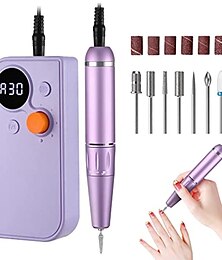 economico -30000 rpm nail drill rig ricaricabile per nail manicure pedicure taglio del nastro portatile nail drill mill salon tool